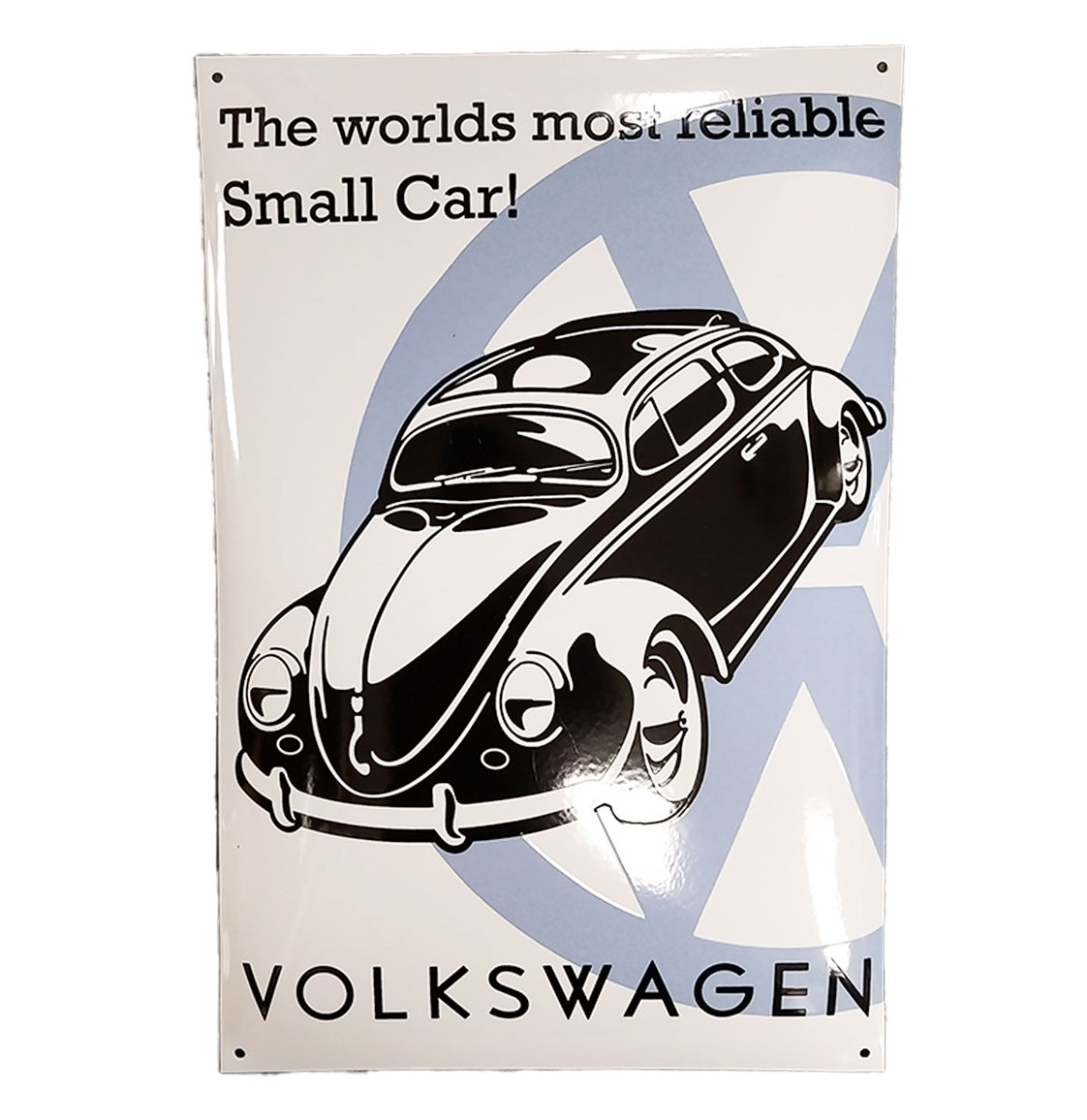 Volkswagen Beetle Reliable Car Emaille Bord - 60 x 40cm