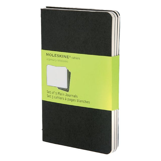 Schrift Moleskine 90x140mm 120blz blanco pocket  zwart