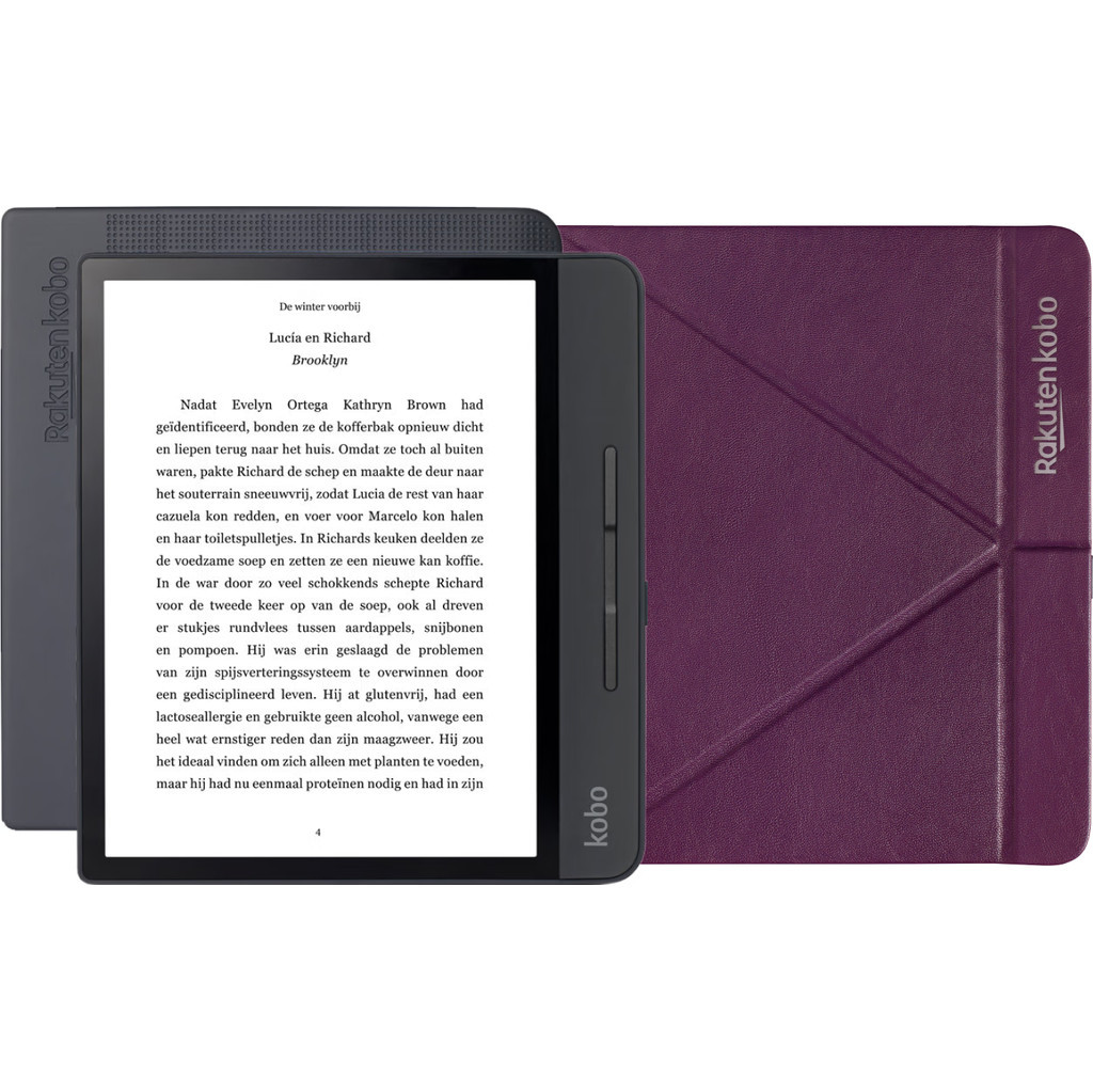 Kobo Forma 8GB + Sleep Cover Paars