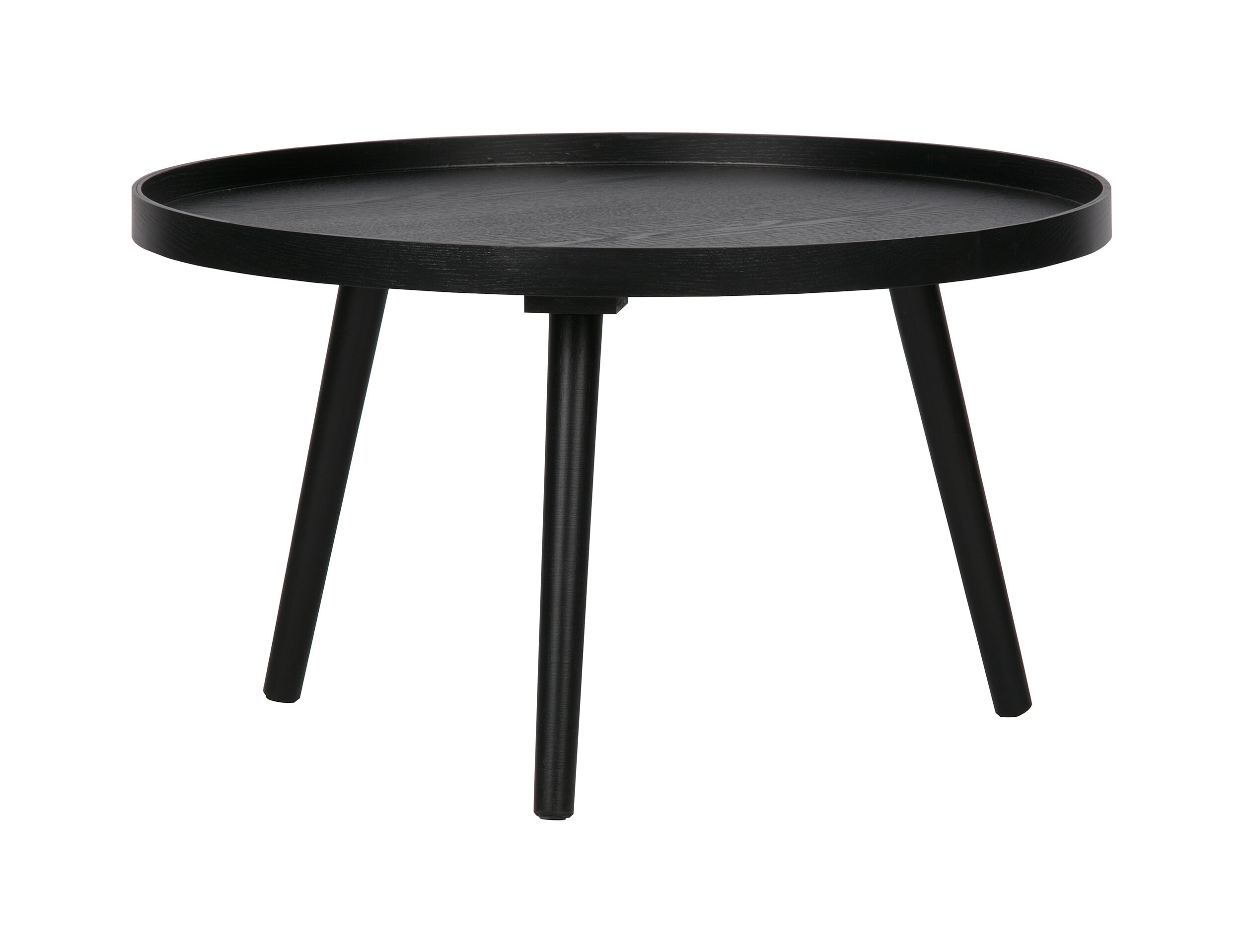 WOOOD Bijzettafel Mesa 60cm - Zwart - Rond