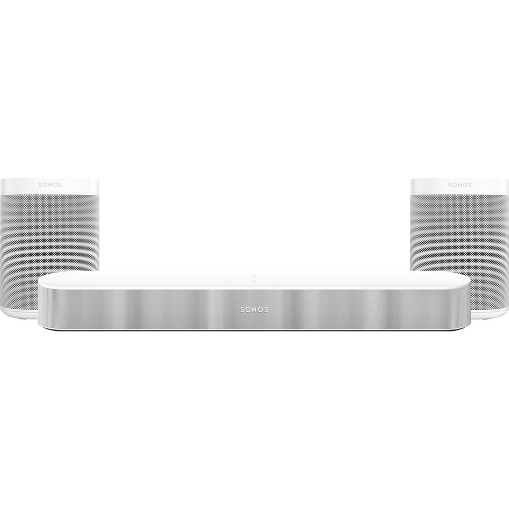 Sonos Beam Gen2 Wit 5.0 + One (2x)