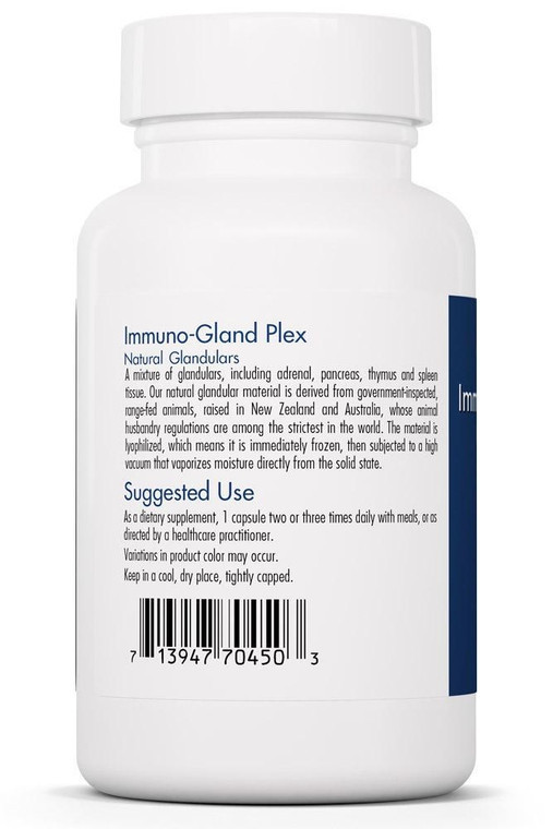 Immuno-Gland Plex Natural Glandulars 60 Veggie Caps - Allergy Research Group