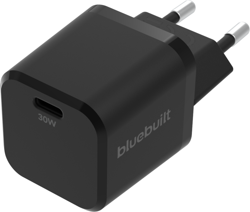 BlueBuilt Power Delivery Oplader met Usb C Poort 30W Zwart