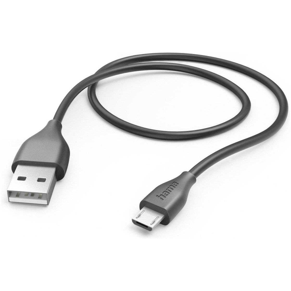 Hama USB-Kabel, USB-A naar Micro-USB, 1,5 m Oplader Zwart