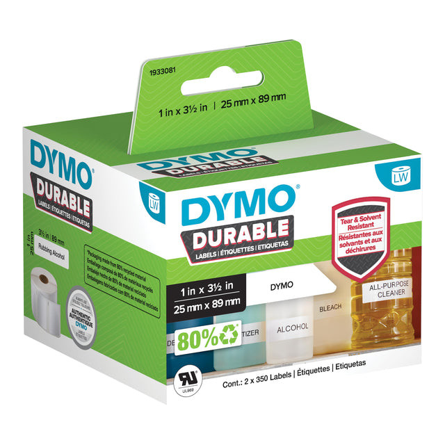 Etiket Dymo 1933081 labelwriter 25x89mm 700 stuks