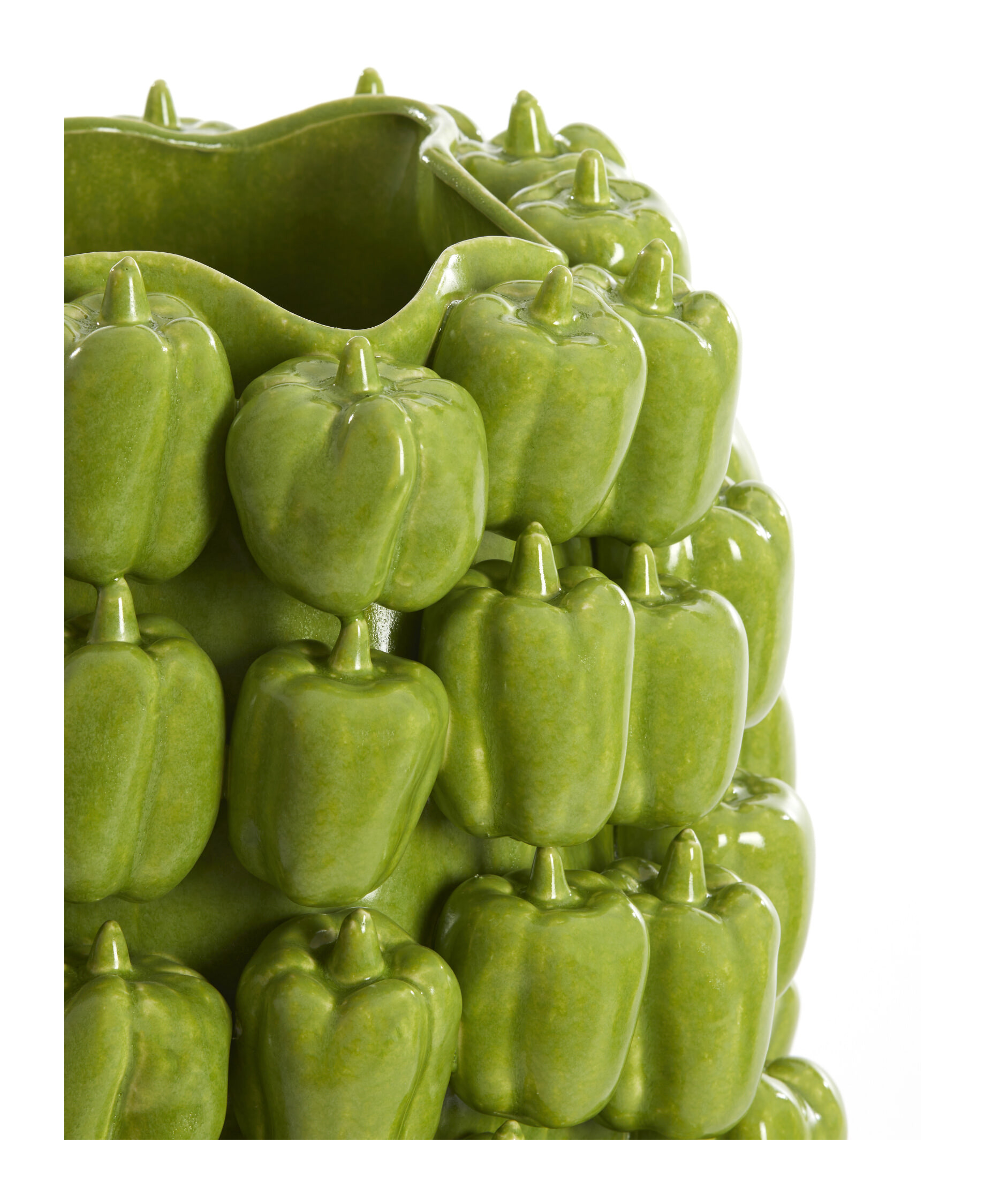 Light & Living Vaas 'Bellpepper' Keramiek, 47cm, kleur Groen