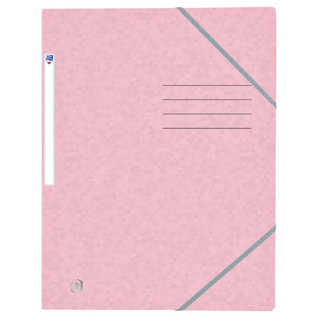 Oxford Top File+ elastomap, voor ft A4, pastelroze