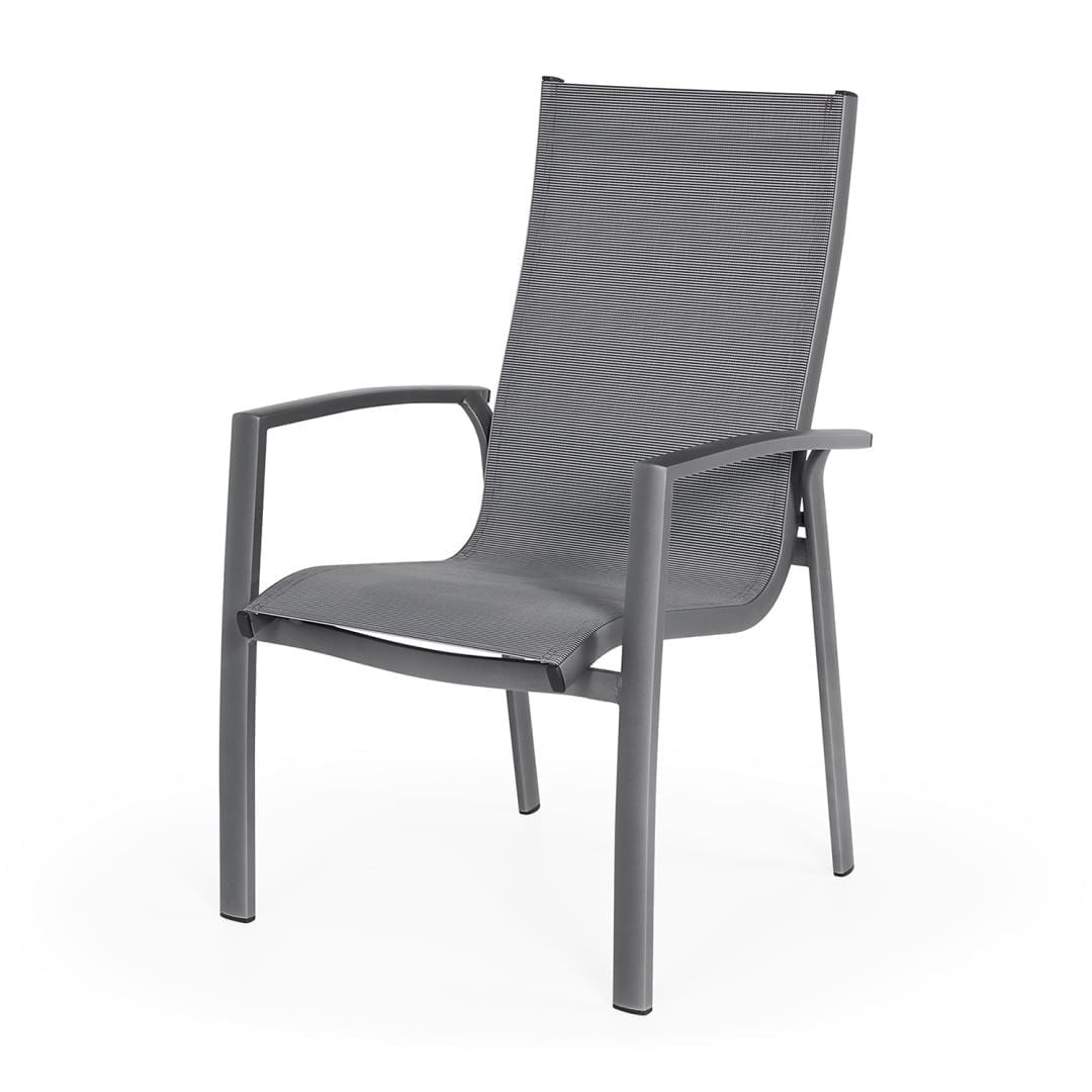 SUNS Lucca Dining Stoel Black Grey Textilene - Suns