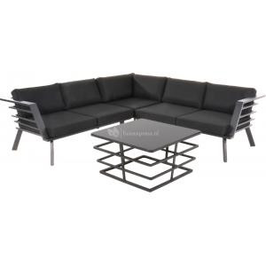 Regatta loungeset aluminium zwart