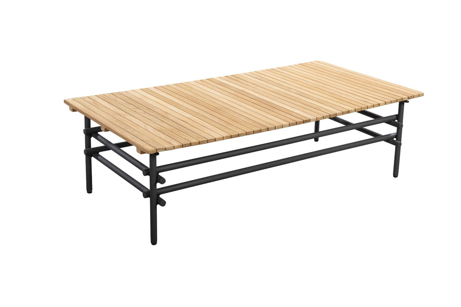 Ki coffee table frame 125x65 cm aluminium dark grey - Yoi