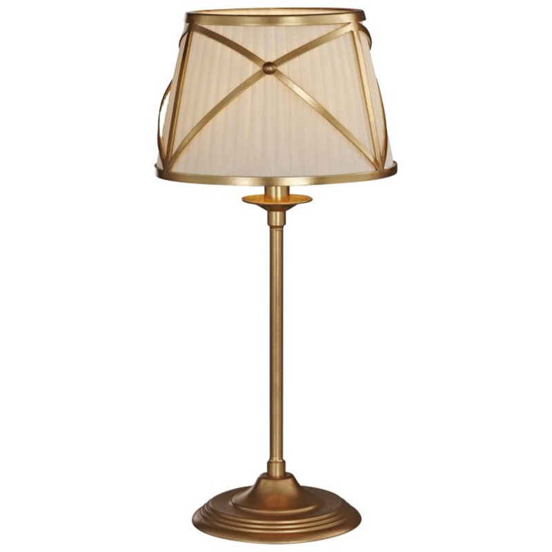 Настольная лампа с абажуром Provence Lampshade Light Gold Table Lamp