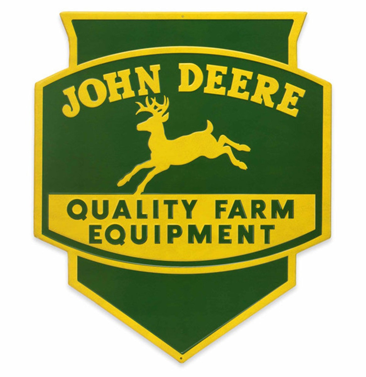 John Deere Quality Farm Equipment Metalen Bord - 61 x 52cm