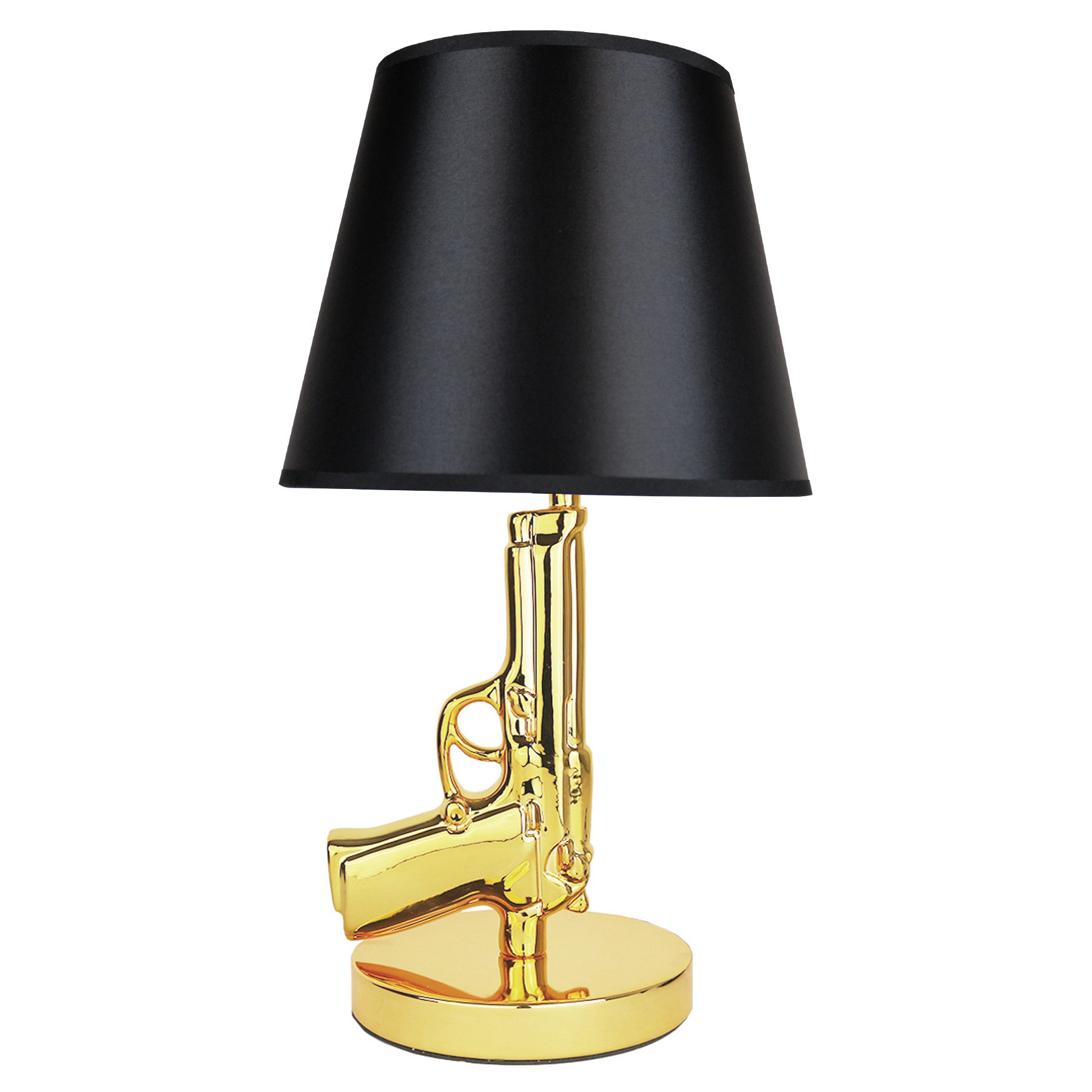 Tafellamp Beretta 9mm Gun Lamp Goud