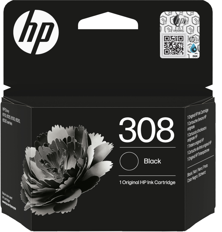 HP 308 Cartridge Zwart