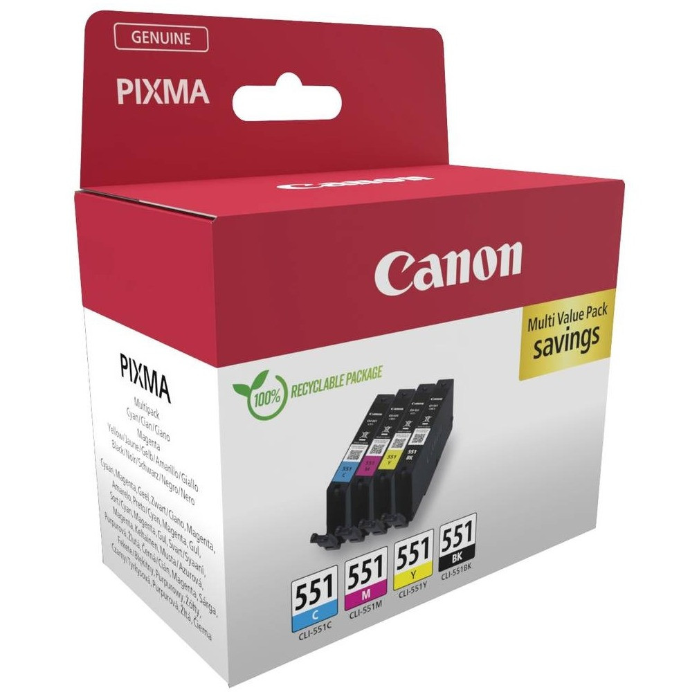 Canon CLI-551 Cartridges Combo Pack Inkt