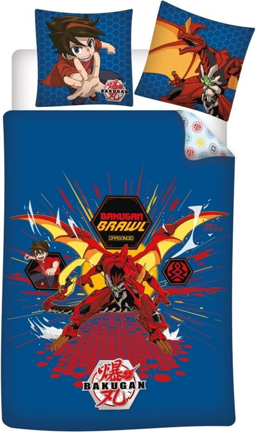 Bakugan Dekbedovertrek Brawl 140 x 200 cm microfiber