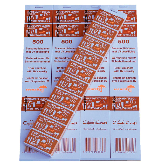 Consumptiebon Combicraft UV beveiliging 500 stuks oranje | 5 stuks