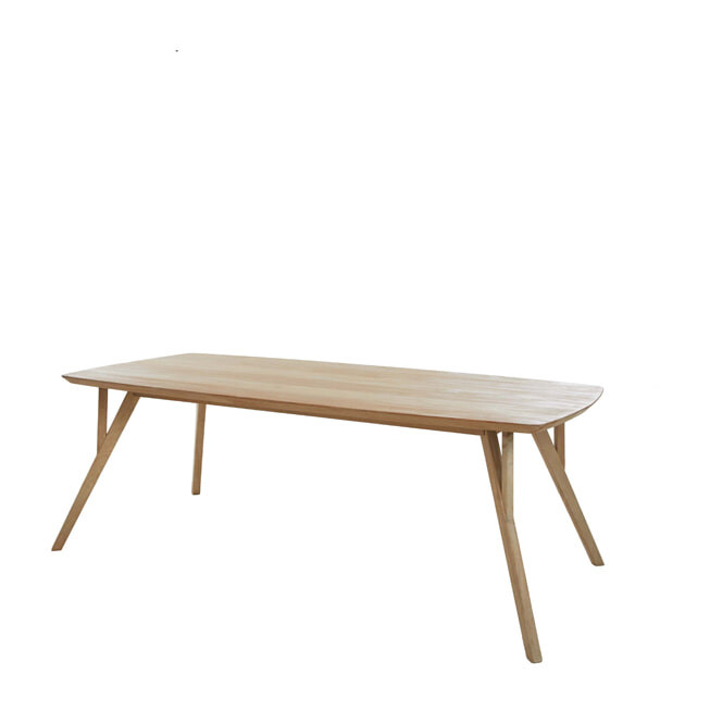 Light & Living Eettafel Quenza Mangohout, 200 x 100cm - Naturel - Ovaal