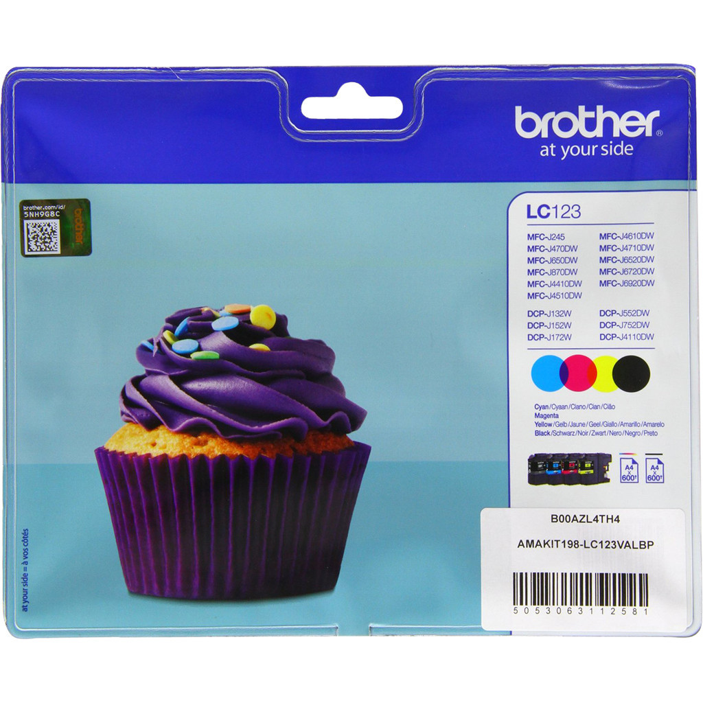 Brother LC-123 Cartridges Combo Pack