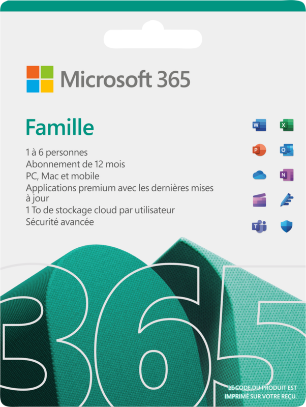 Microsoft Office 365 Family FR Abonnement 1 jaar