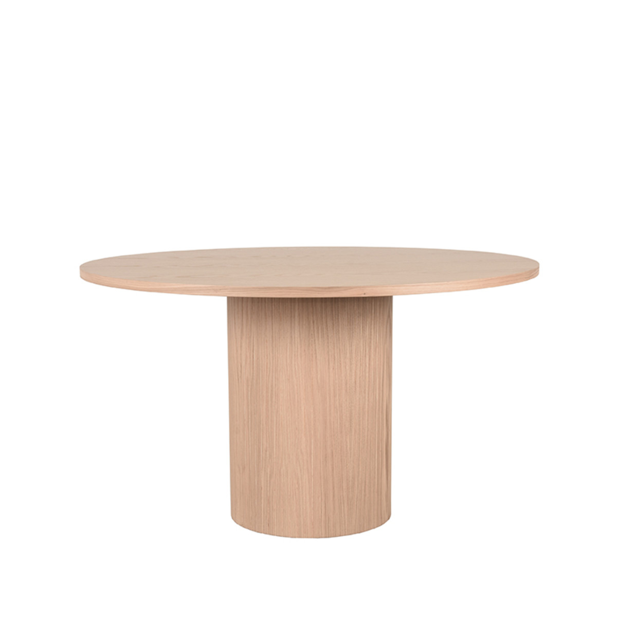 LABEL51 Eetkamertafel Oliva - Naturel - Eiken - 130 cm - Rond