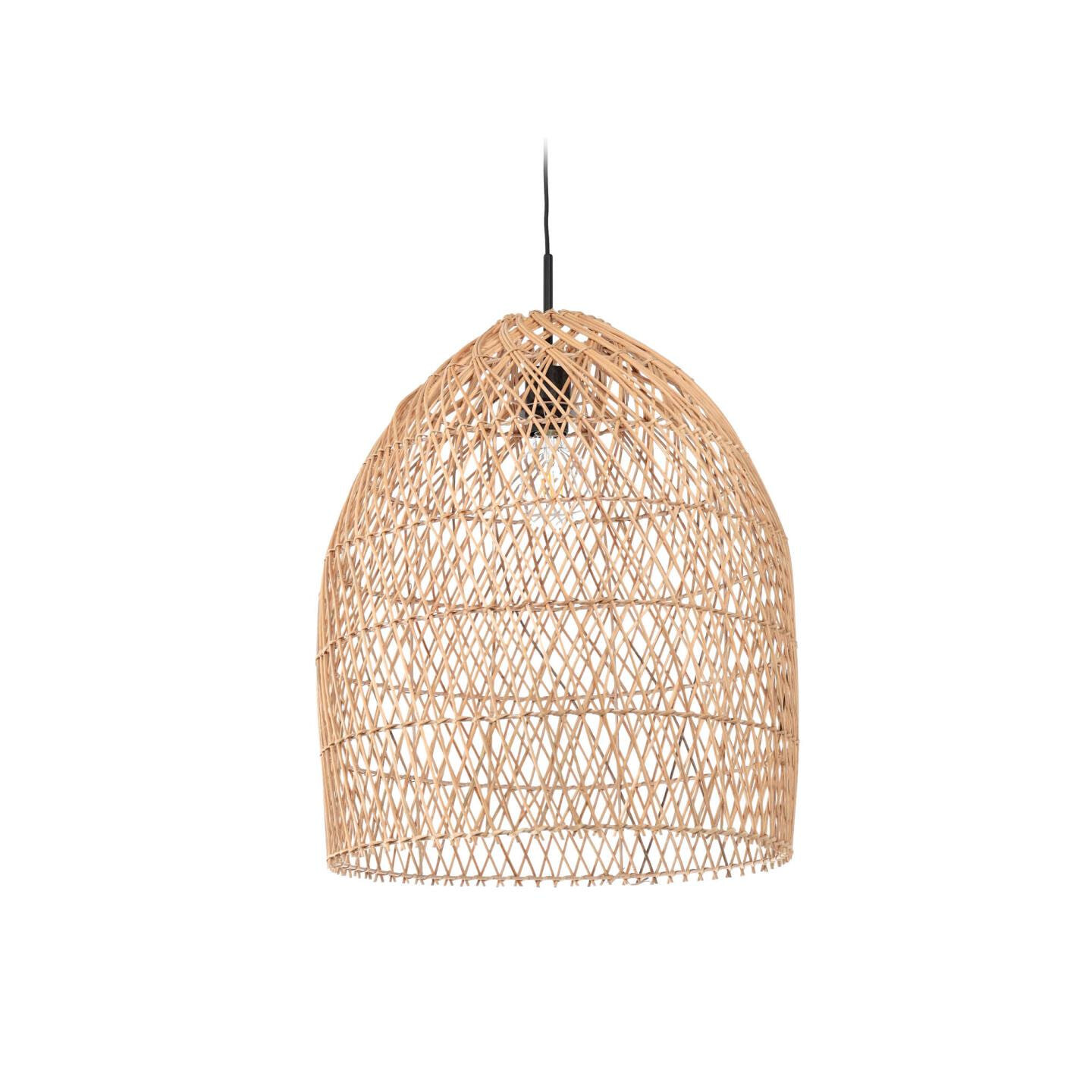 Kave Home Lampenkap Domitila Rotan, Ø44cm - Naturel