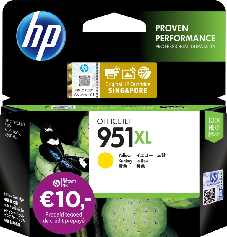 HP 951XL Cartridge Geel