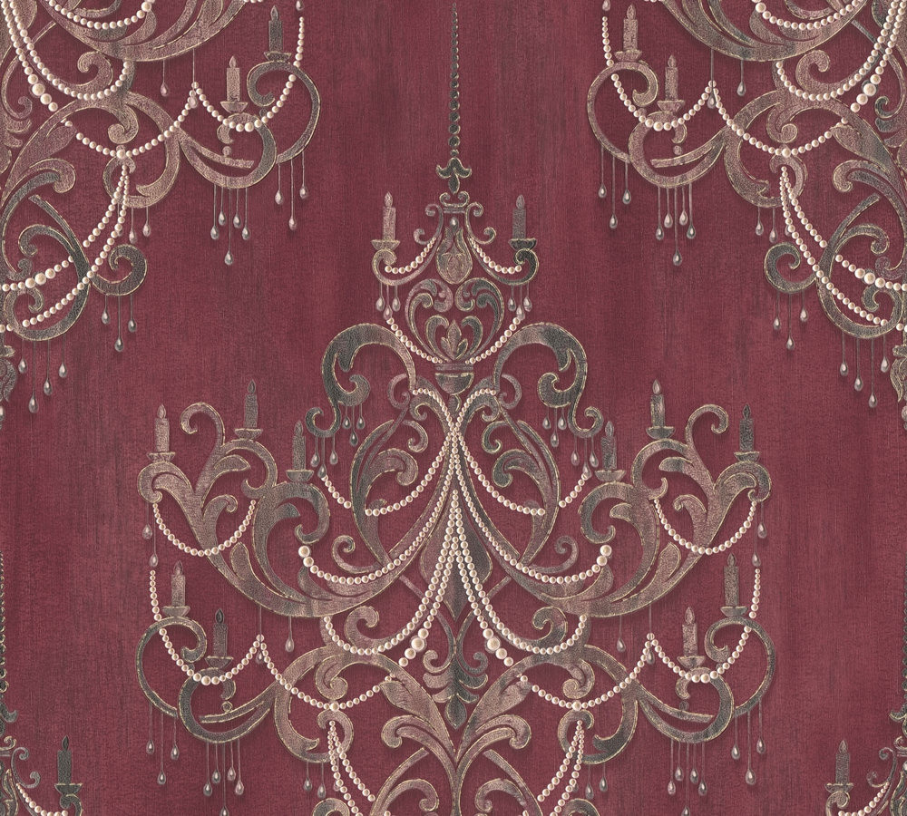 Livingwalls Mata Hari rood behang | 380963