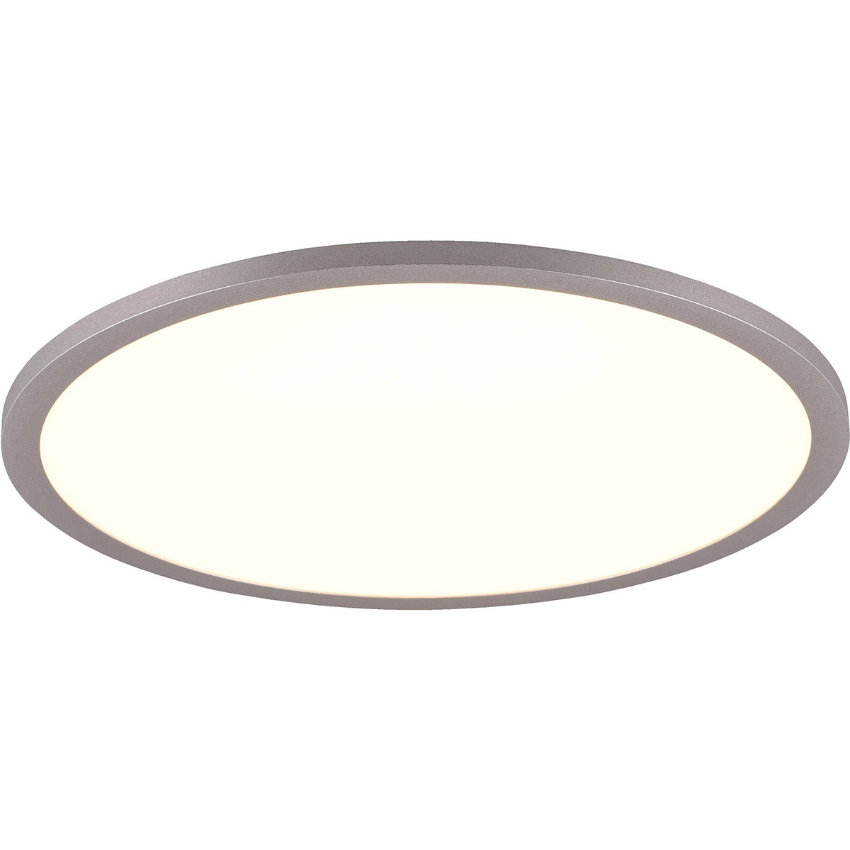 LED Plafondlamp - Trion Amira - 20W - Aanpasbare Kleur - Dimbaar - Afstandsbediening - Rond - Titaan - Metaal