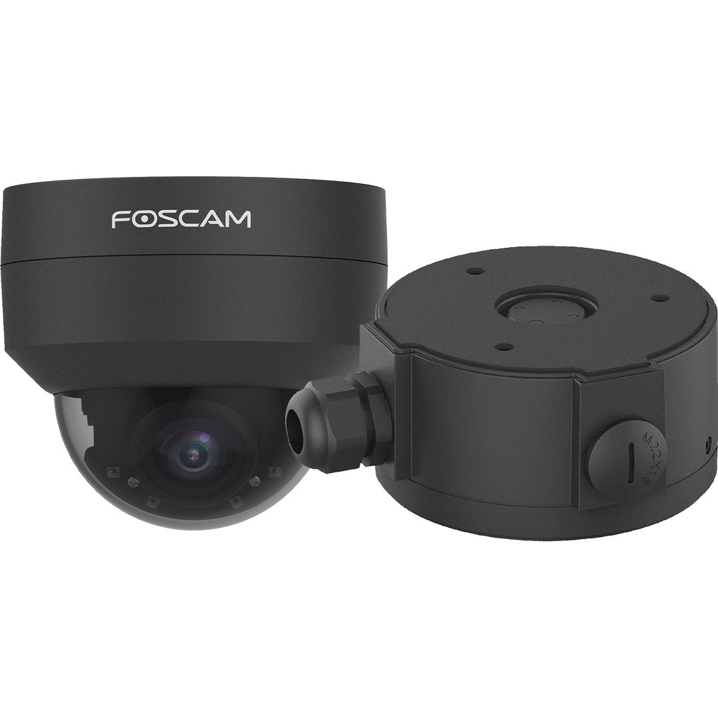 Foscam D4Z Zwart + Foscam FABD4 lasdoos Zwart