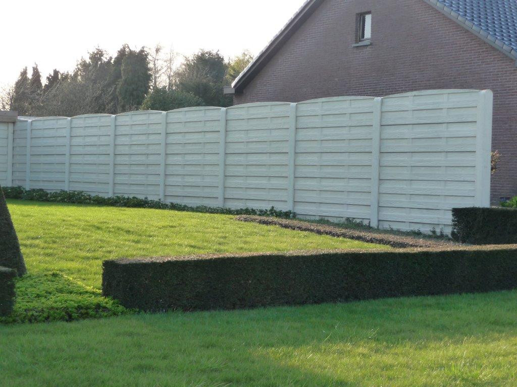 Betonschutting Woodstone enkelzijdig 200x193cm