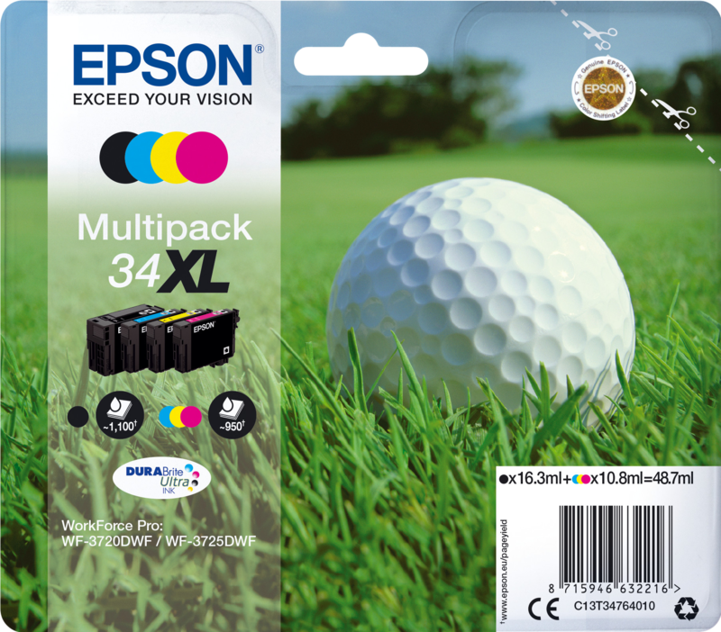 Epson 34XL Cartridges Combo Pack