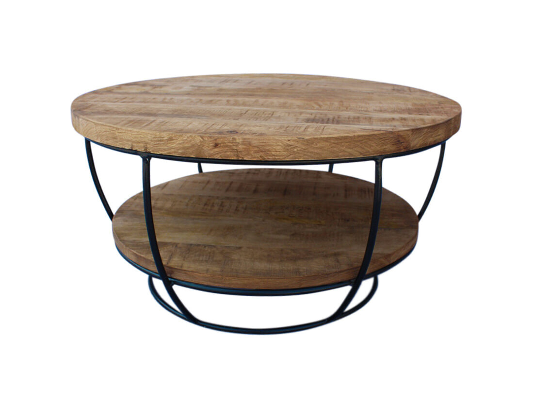 Brix Salontafel Evan 65cm - Hout - Rond