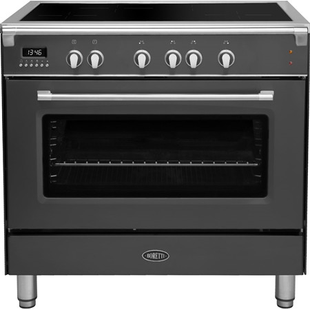 Boretti CFBI901AN2 Inductiefornuis Toscana met Oven - 90 cm - 4 Zones - Antraciet