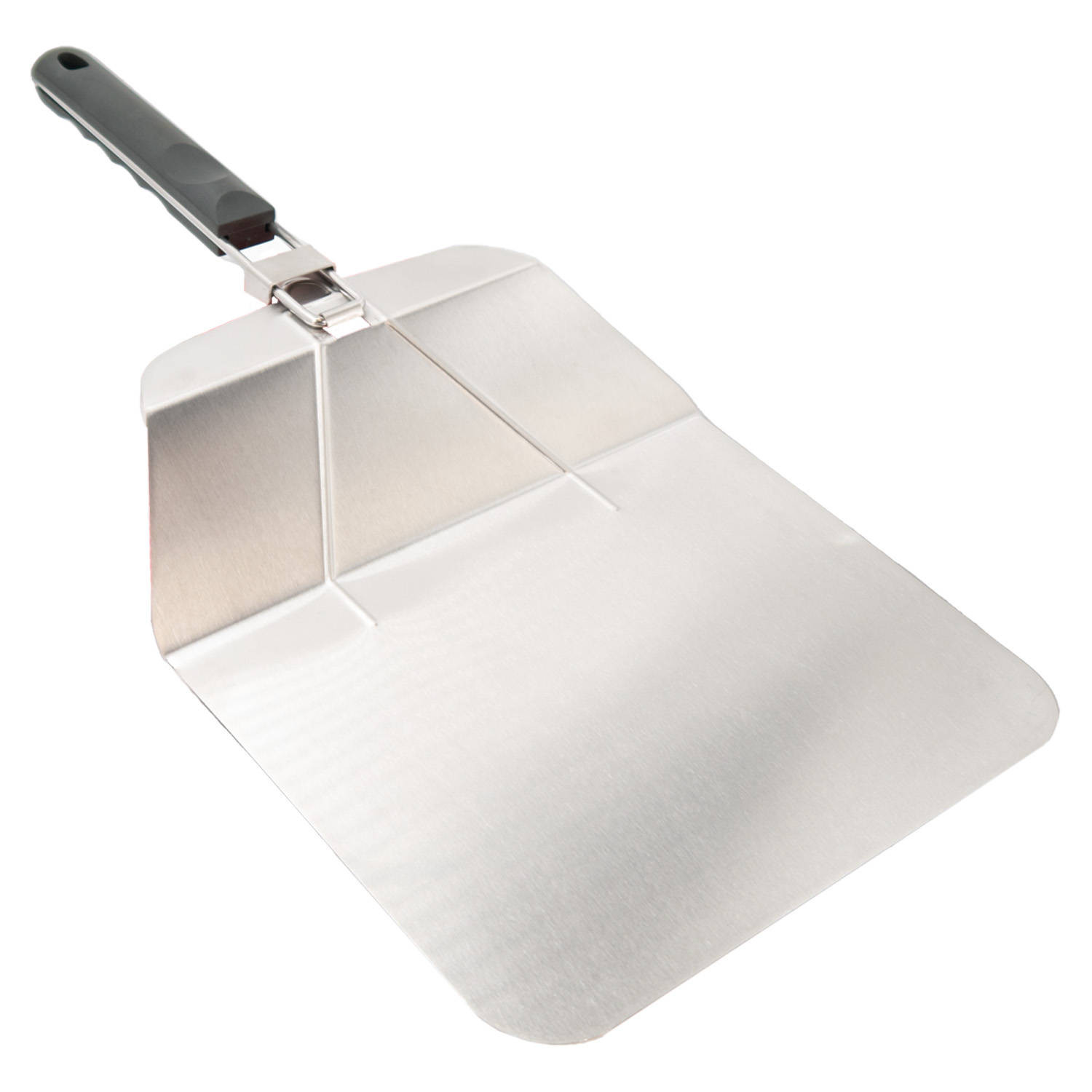 Intirilife opvouwbare pizzapeel van roestvrij staal - 54 x 25.5 x 5 cm - pizzapeel van roestvrij staal