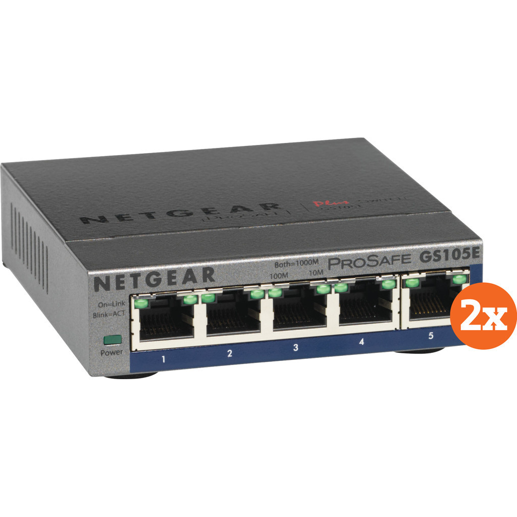 Netgear GS105E ProSafe Plus Duo Pack