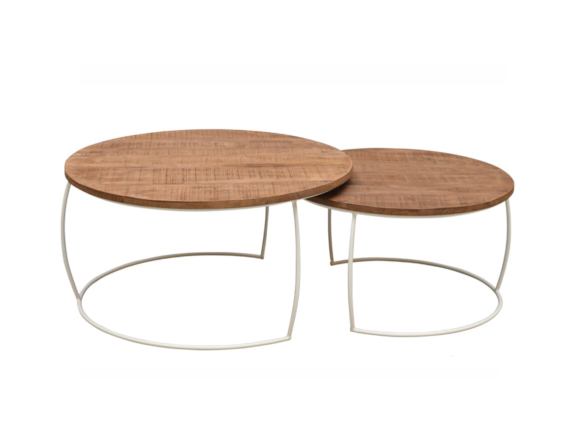 Brix Salontafel Emma set van 2 stuks - Rond