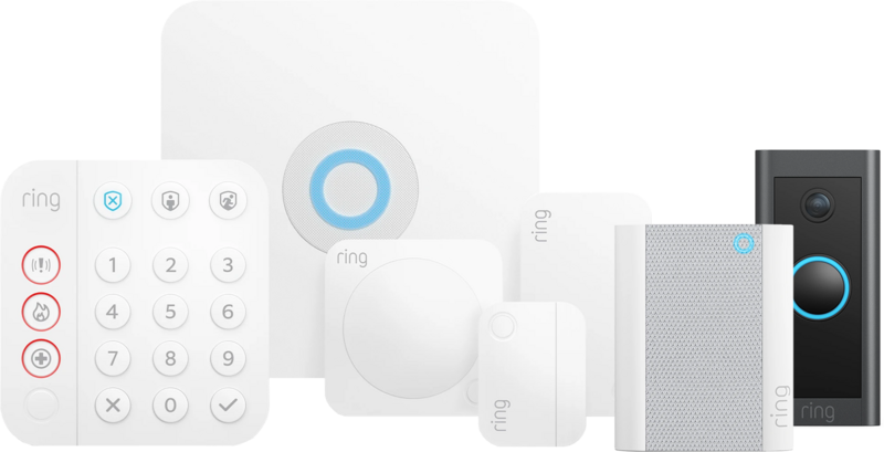 Ring Alarmsysteem met 2 sensoren + Video Doorbell Wired + Chime