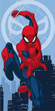 Spiderman strandlaken Shoot 70 x 140 cm - katoen