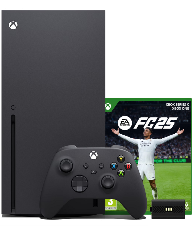 Xbox Series X + EA Sports FC 25 + BlueBuilt Oplaadbare Batterijen