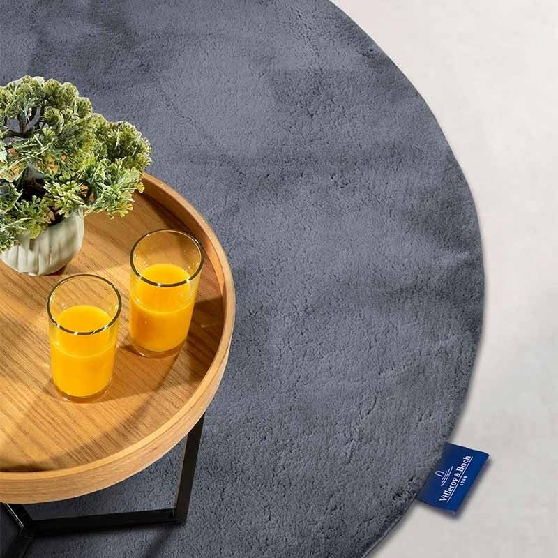 Vloerkleed Leon Antraciet - Villeroy & Boch - Rond - Dekbed-Discounter.nl