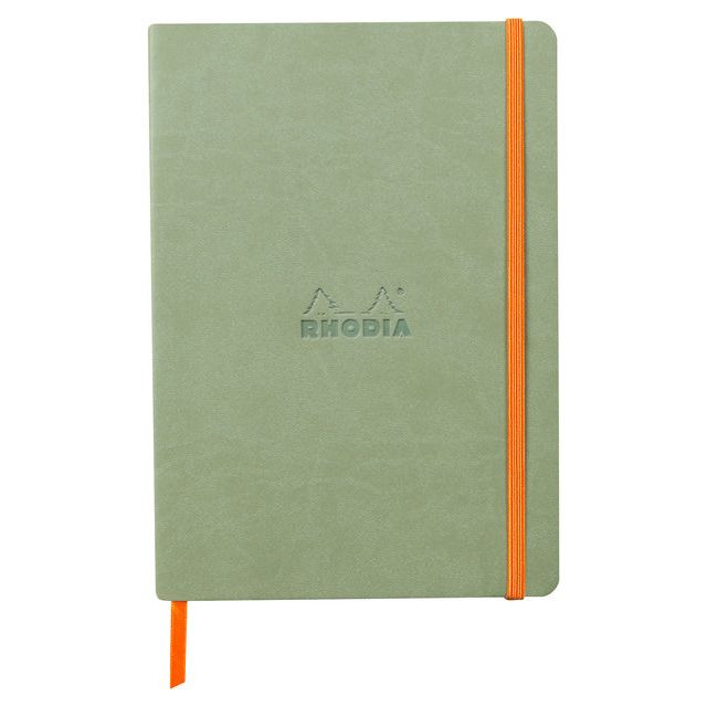 Notitieboek rhodia a5 lijn 80 vel 90gr celadon