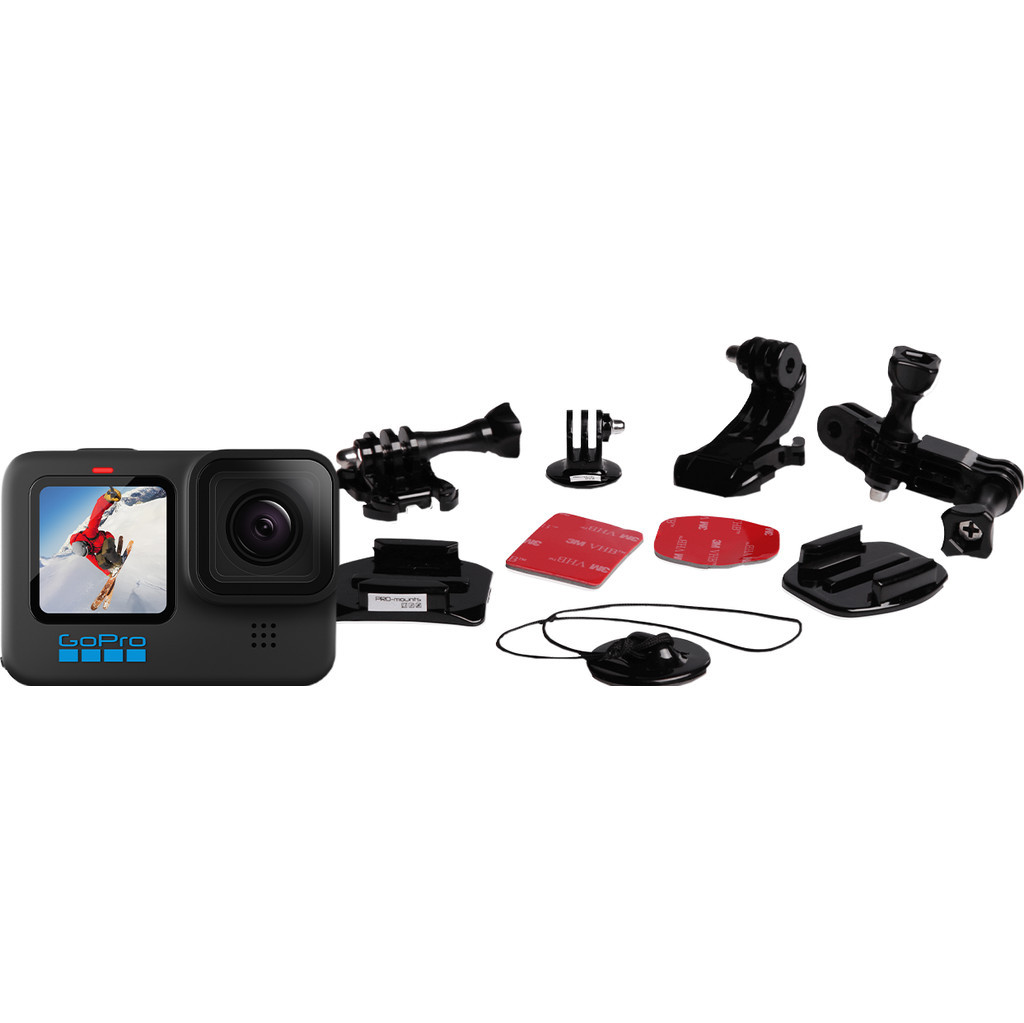 GoPro HERO 10 Black - Bevestigingskit