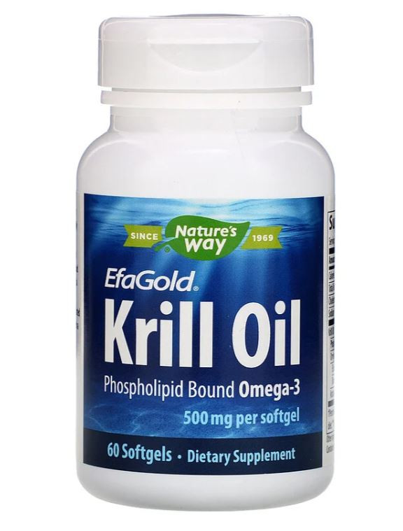 EfaGold krill olie 500 mg (60 gelcapsules) - Nature&apos;s Way