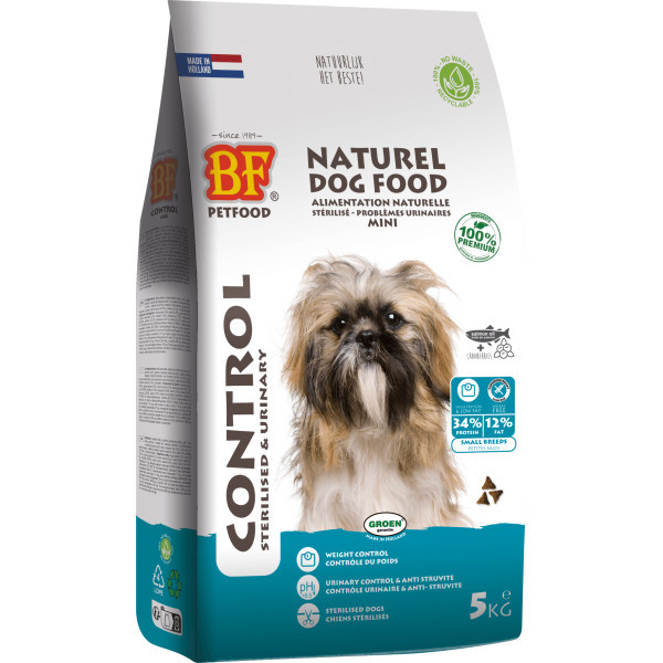 BF Petfood Control Mini Sterilised & Urinary met kip hondenvoer 5 kg