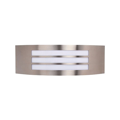 LED Tuinverlichting - Buitenlamp - Manipu 2 - Wand - RVS - E27 - Vierkant