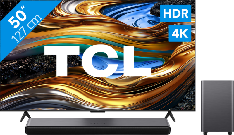 TCL 4K LED 50P71B (2024) + soundbar