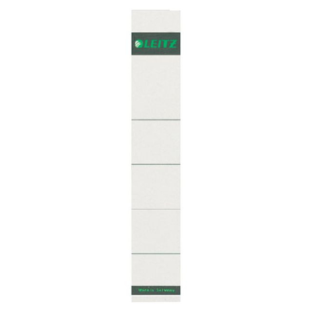 Rug-insteekkaart Leitz smal 32x191mm grijs | 10 stuks