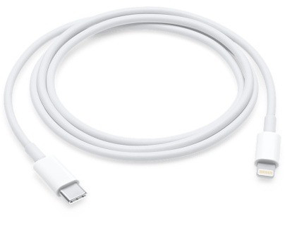 Apple USB-C-naar-Lightning-kabel (1 m) Oplader Wit