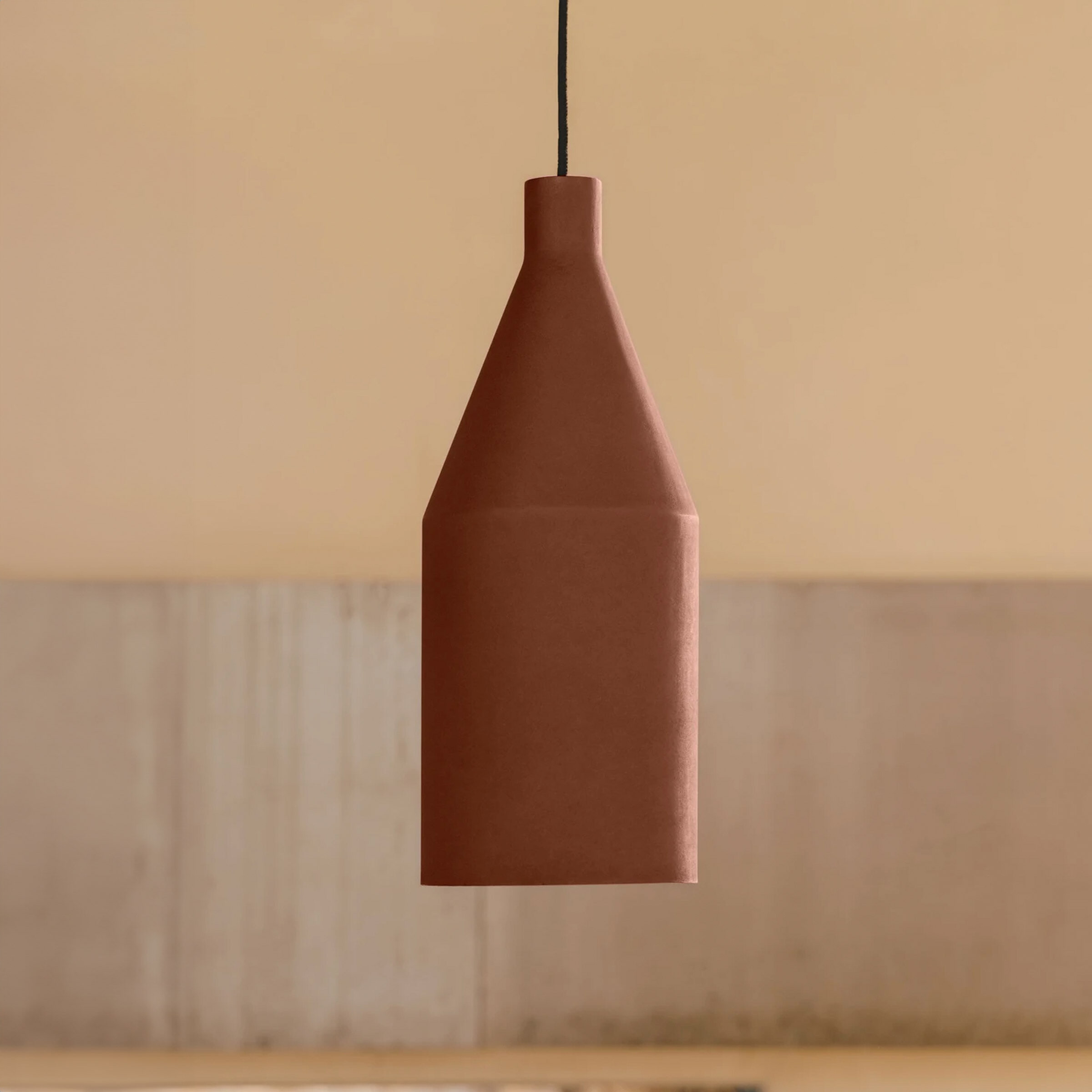 Kave Home Hanglamp 'Peralta' Terracotta look, Ø15cm